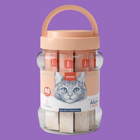 PTCO GATO WANPY CREAMY ATUM E SALMAO 560G - SA