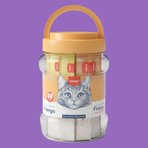 PTCO GATO WANPY CRE SORT. FRANGO + FGO E CARANGUEJO 560G - SA