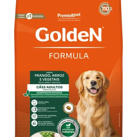 Ração Golden Fórmula Sabor Frango e Arroz para Cães Adultos 15,0KG