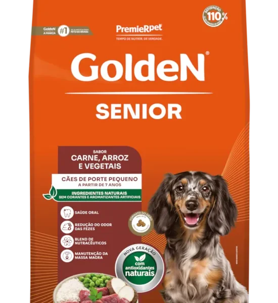 Ração Golden Premium Especial Cao Senior Carne E Arroz 3kg