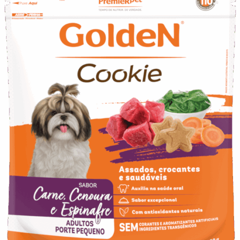 COOKIE GOLDEN ADULTO MB CARNE E VEGETAIS 350 GR