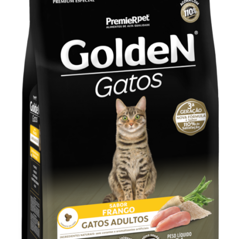 Ração Golden Gatos Adultos Sabor Frango 10,1 kg