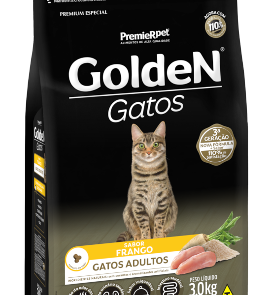Ração Golden Gatos Adultos Sabor Frango 10,1 kg