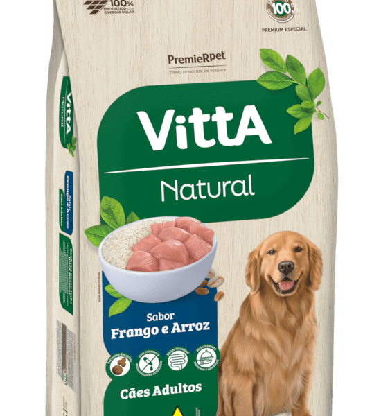 Ração Vitta Natural Cães Adulto Frango e Arroz  15kg