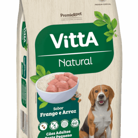 Ração Vitta Natural Cães Adultos Porte Pequenos Frango e Arroz  15 Kg