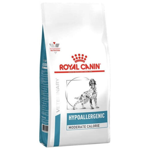 Ração Royal Canin Hypoallergenic Moderate Calorie Cães Adultos 2 kg