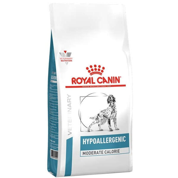 Ração Royal Canin Hypoallergenic Moderate Calorie Cães Adultos 2 kg