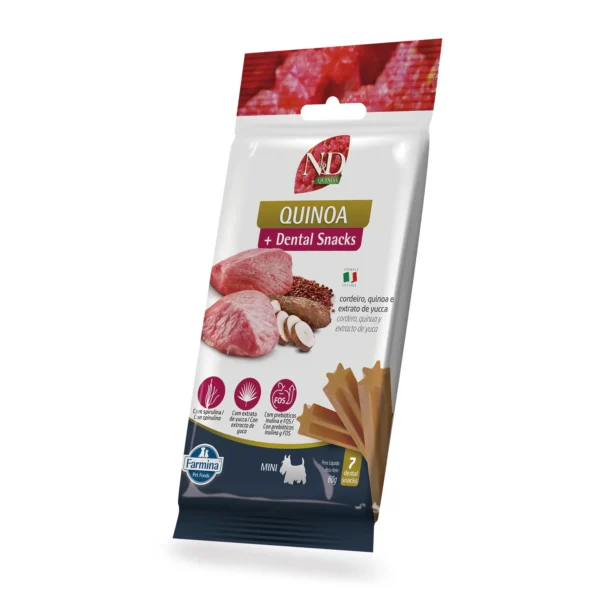 PETISCO DENTAL  QUINOA SNACK CAN ADT MINI YUCCA CORD 0,06KG
