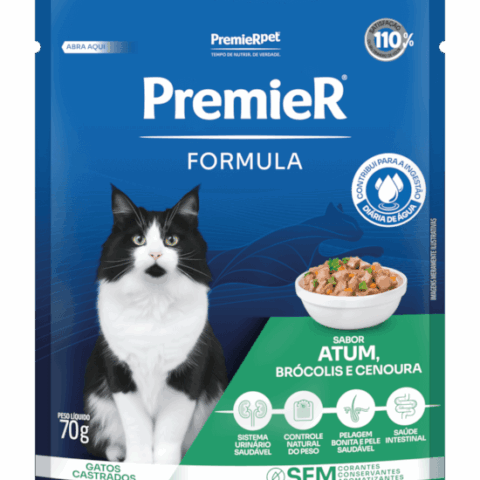 RAÇÃO ÚMIDA FORMULA GATOS CASTRADOS SABOR  ATUM  70g