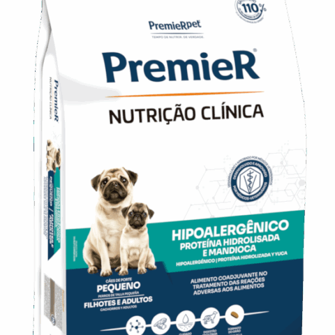 Ração Premier Nutrição Clínica Hipoalergênico Cães Raças Pequenas Proteína Hidrolisada 2 kg
