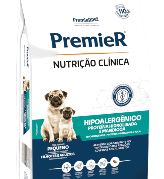 Ração Premier Nutrição Clínica Hipoalergênico Cães Raças Pequenas Proteína Hidrolisada 2 kg