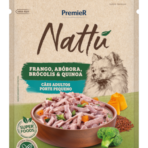 GOURMET NATTU CAES PEQ PORTE AD ABOBORA 20X85 G 7897348209041