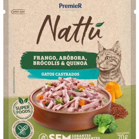 GOURMET NATTU GATOS CAST. ABOBORA 20X70 G 7897348209096