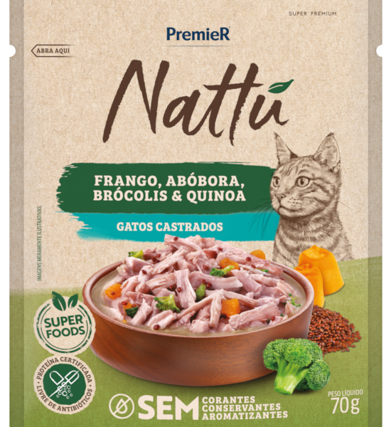GOURMET NATTU GATOS CAST. ABOBORA 20X70 G 7897348209096