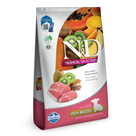 Ração N&D Tropical Selection Cães Filhote Mini Suíno  2Kg
