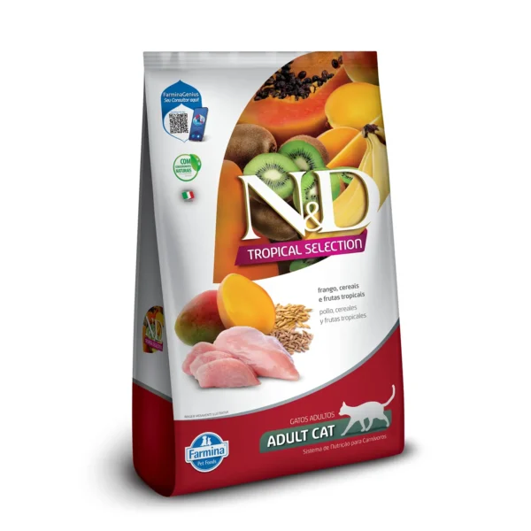 Ração N&D Tropical Selection Gatos Adultos Frango 400 g