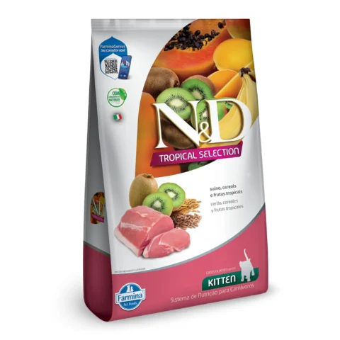 Ração N&D Tropical  Gatos  Filhotes  Suíno 400g