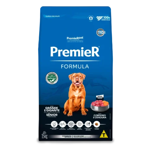 Ração Premier Formula Cães Sênior Raças Grandes e Gigantes Cordeiro 15 kg