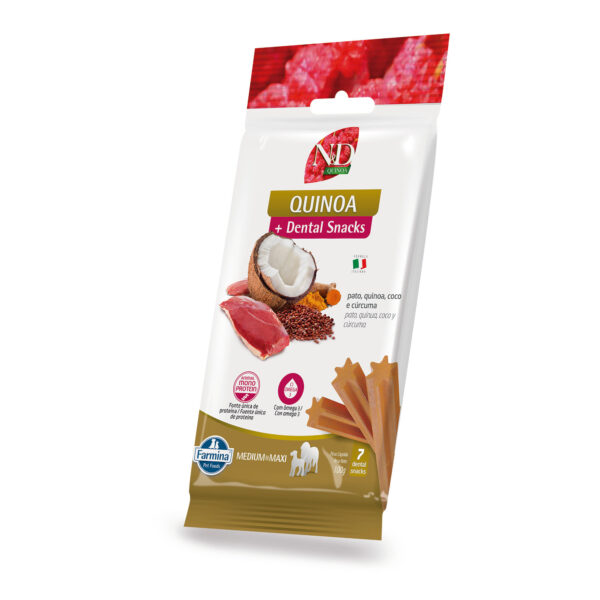 PETISCO DENTAL  QUINOA SNACK CAN ADT MD/MX PATO 0,1KG