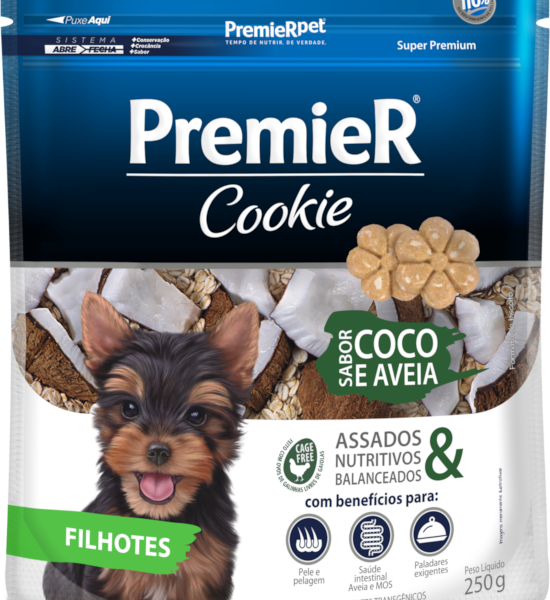 COOKIE PREMIER FILHOTE COCO E AVEIA 250 G