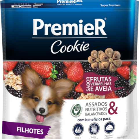 COOKIE PREMIER FILHOTE FRUTAS VERMELHAS 250 G