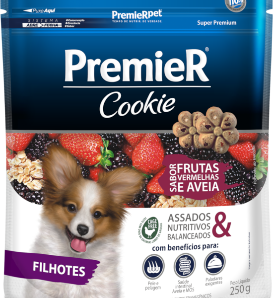 COOKIE PREMIER FILHOTE FRUTAS VERMELHAS 250 G