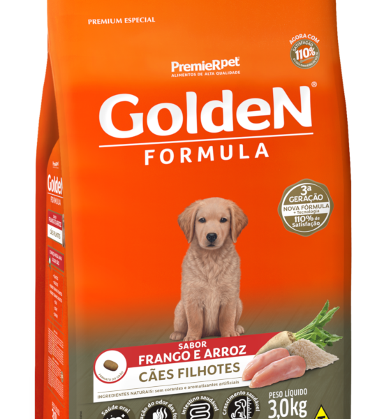 Ração Golden Formula Cães Filhotes Frango e Arroz 15 kg
