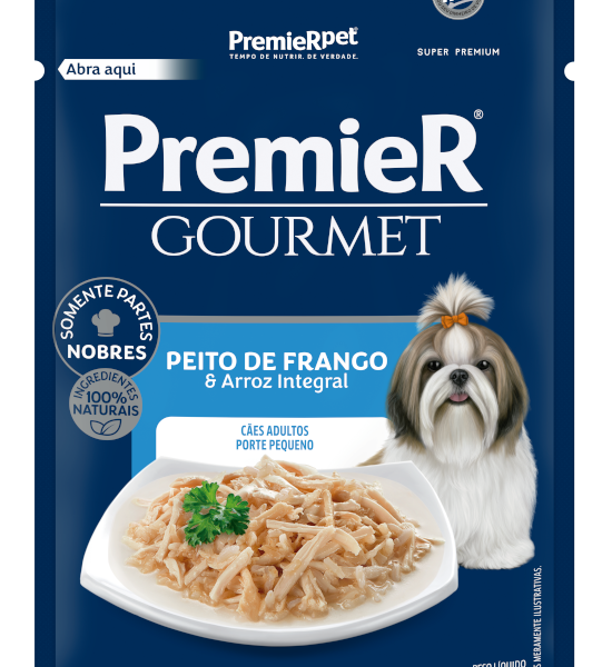 GOURMET PREMIER CAES PEQ. PORTE FRANGO 20X85 G 7897348200468
