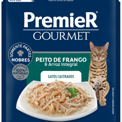 GOURMET PREMIER GATOS CAST. FRANGO 20X70 G 7897348200529