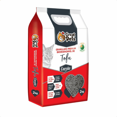 AREIA BIO DE TOFU 2KG - CARVAO