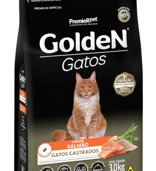 Ração Golden Gatos Castrados Salmão