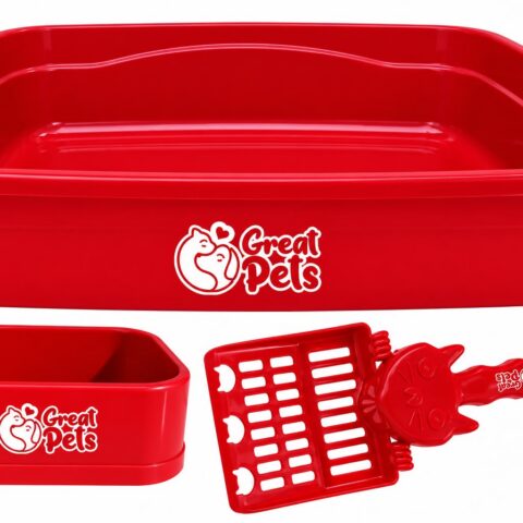 KIT COM 3 PECAS - VERMELHO