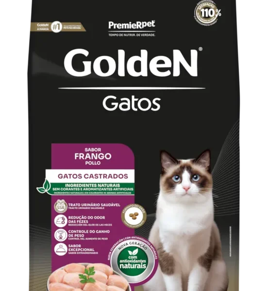 Ração Golden Gatos Castrados Frango