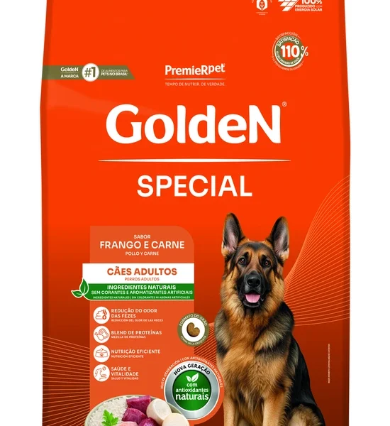 Ração Golden Special para Cães Adultos Frango e Carne